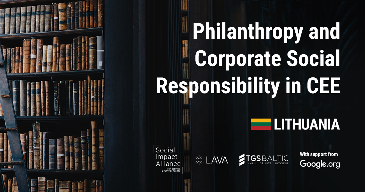 Lithuania Philanthropy And CSR In CEE [EN] - Social Impact Alliance For CEE